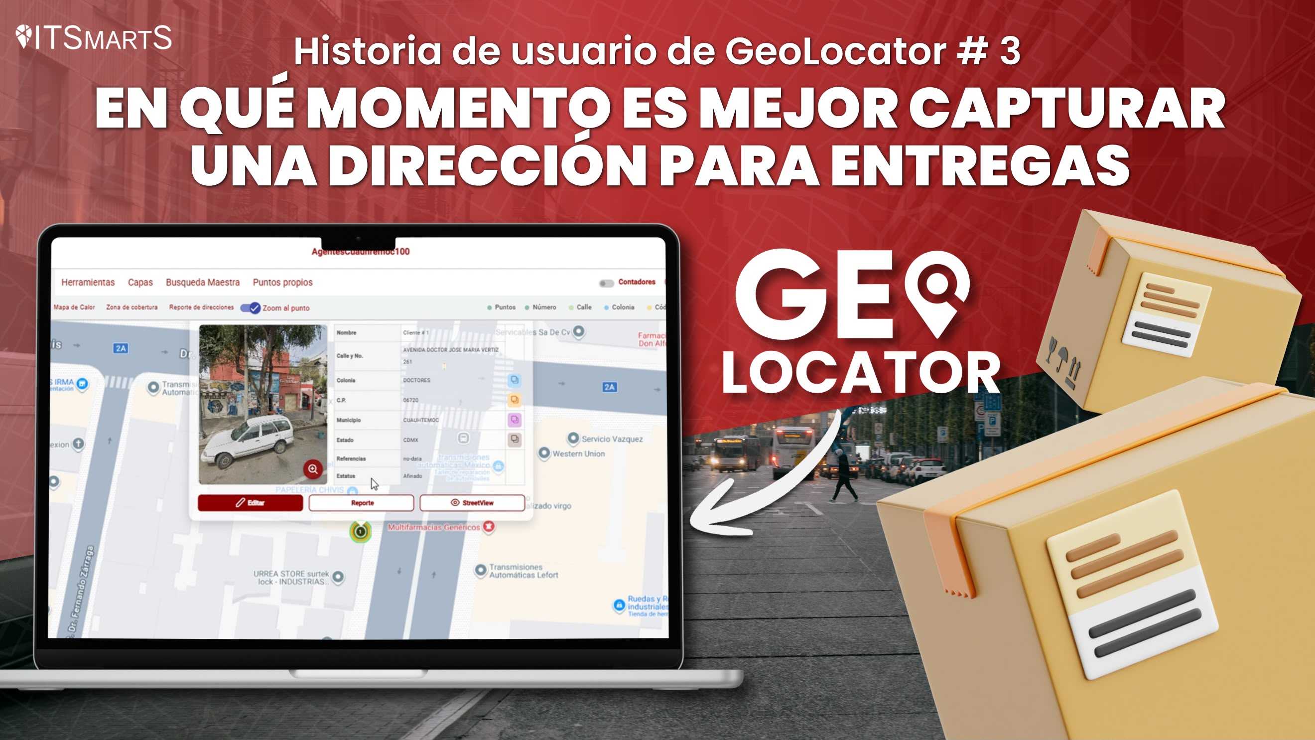 Historia de usuario de GeoLocator # 3: En que momento es mejor capturar una dirección para entregas
