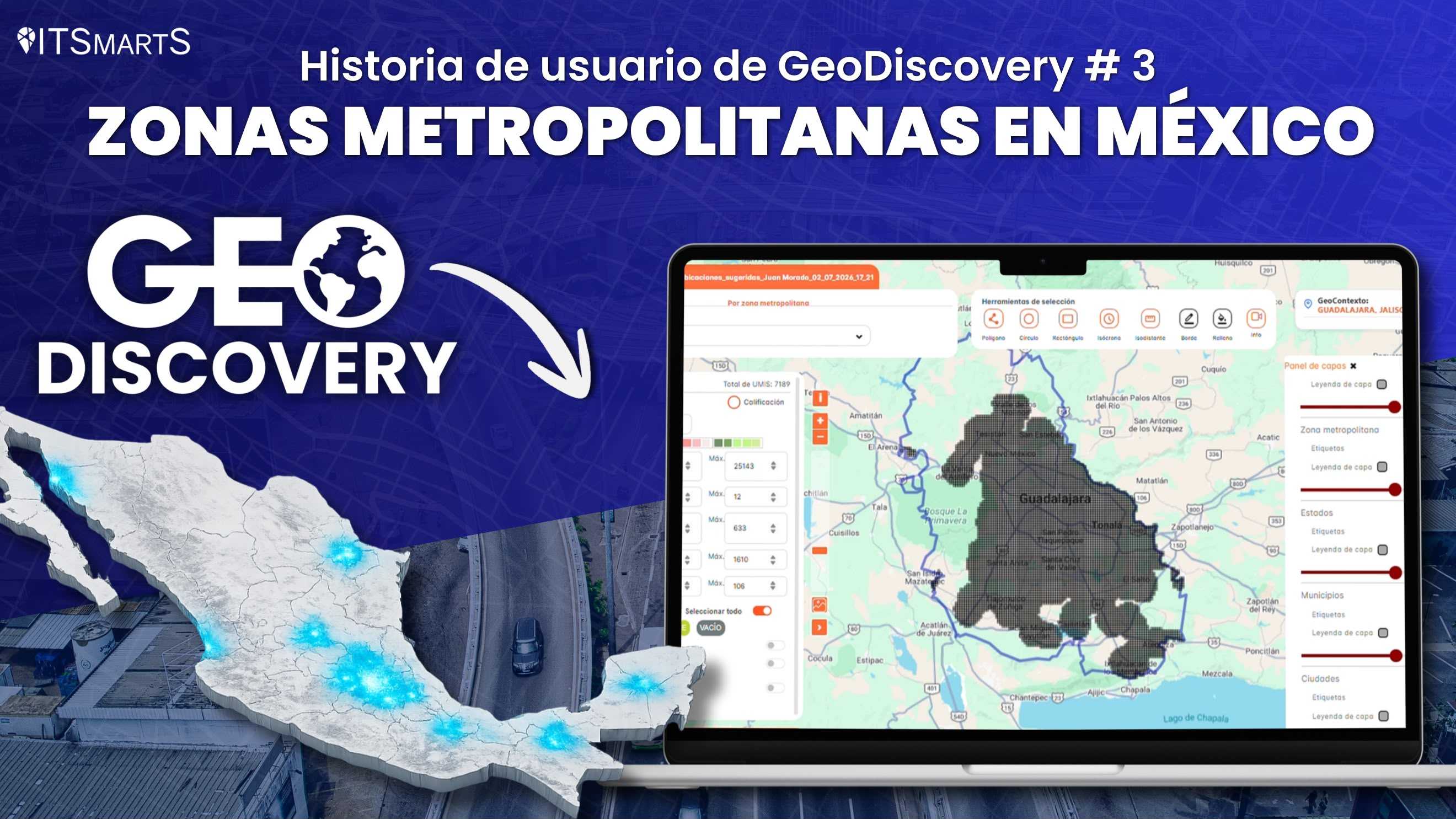 Historia de usuario de GeoDiscovery # 3 Zonas Metropolitanas en Mexico