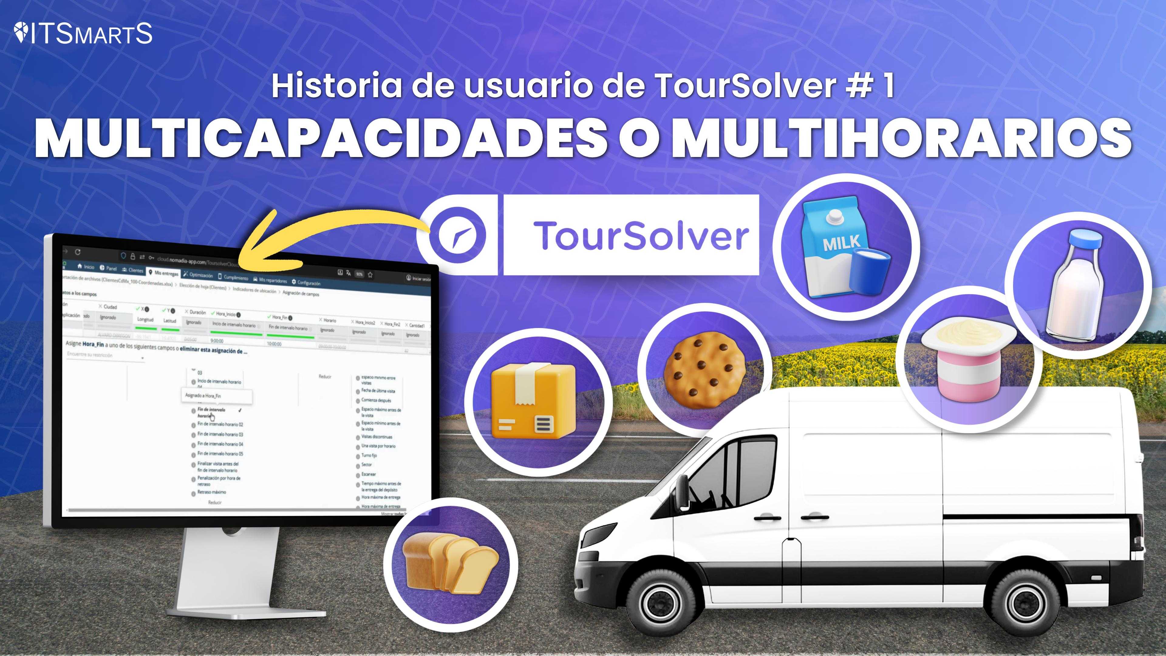 Historia de usuario de TourSolver Num 1: Multicapacidades o  MultiHorarios 